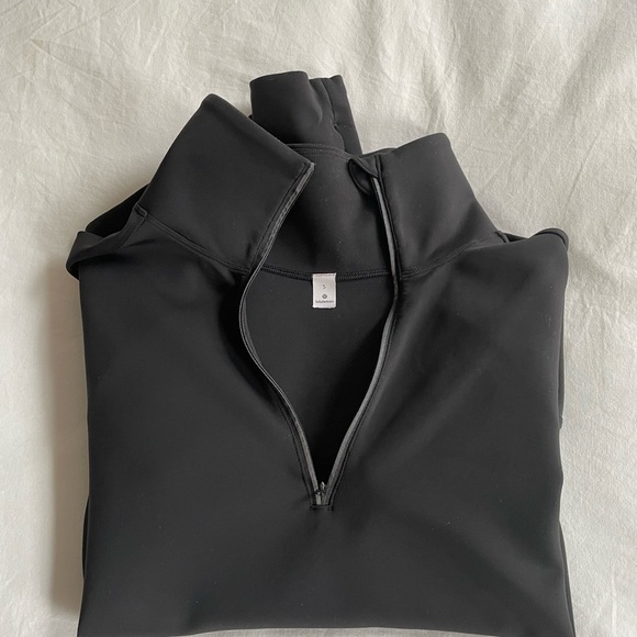 Lululemon quarter zip black size small - Picture 1 of 7